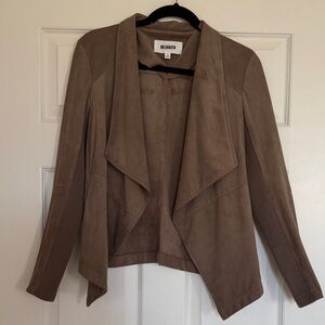 BB Dakota Women's Brown Suede Open Blazer
